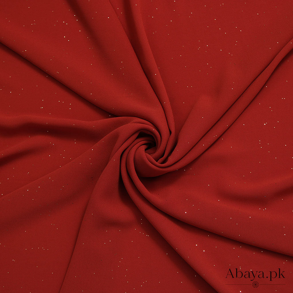 Gleam Chiffon Hijab - Rust