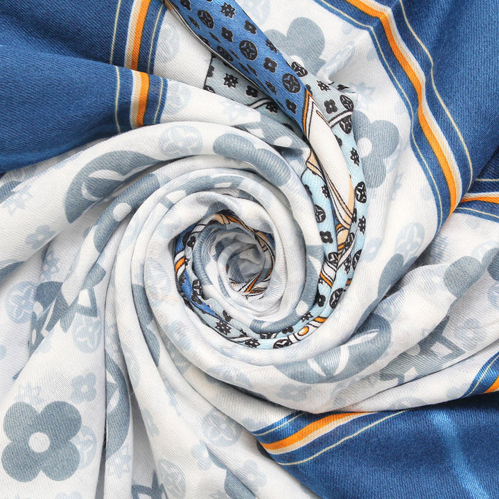 Nabiha Lawn Hijab - Blue