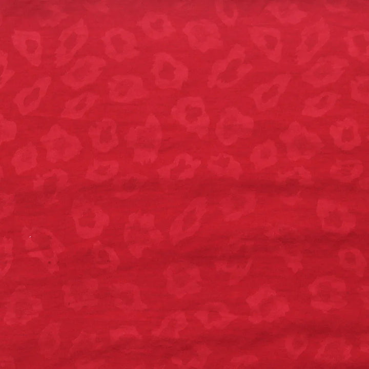 Umaiza Printed Hijab - Wine Red