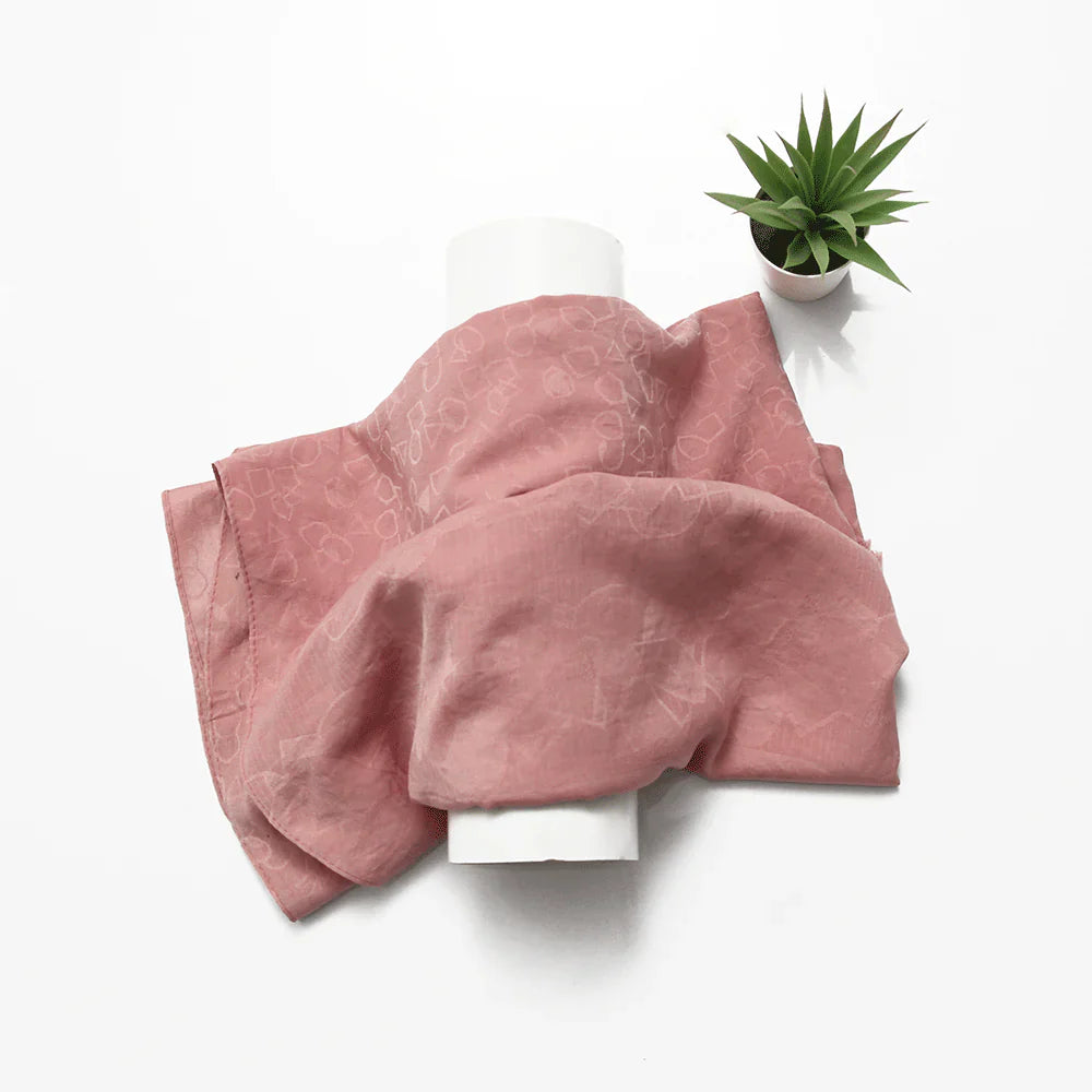 Ubah Printed Hijab - Pink