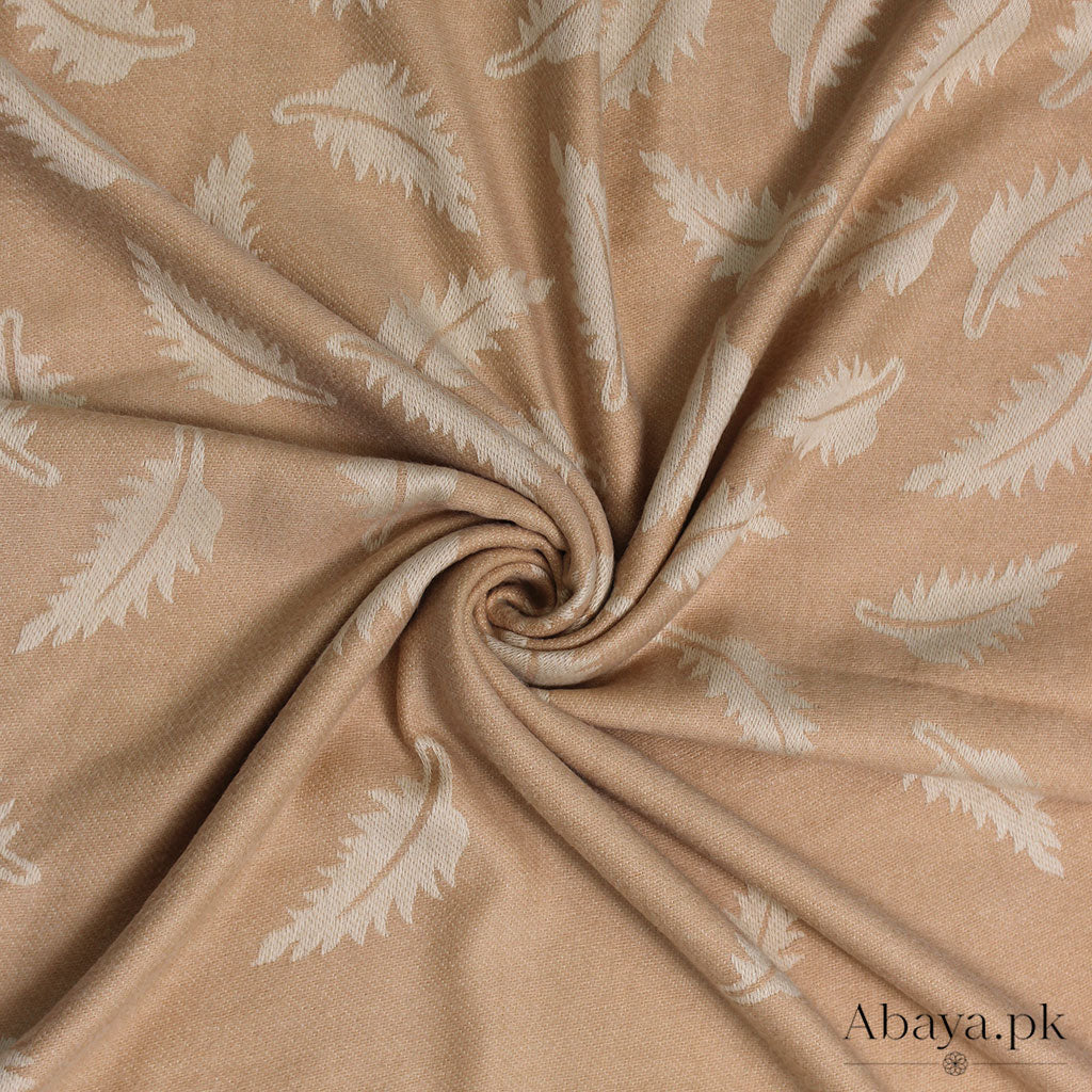 Leaf Cashmere Hijab - Fawn