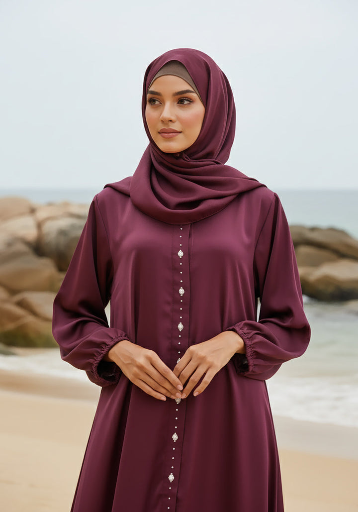Royal Plum Abaya