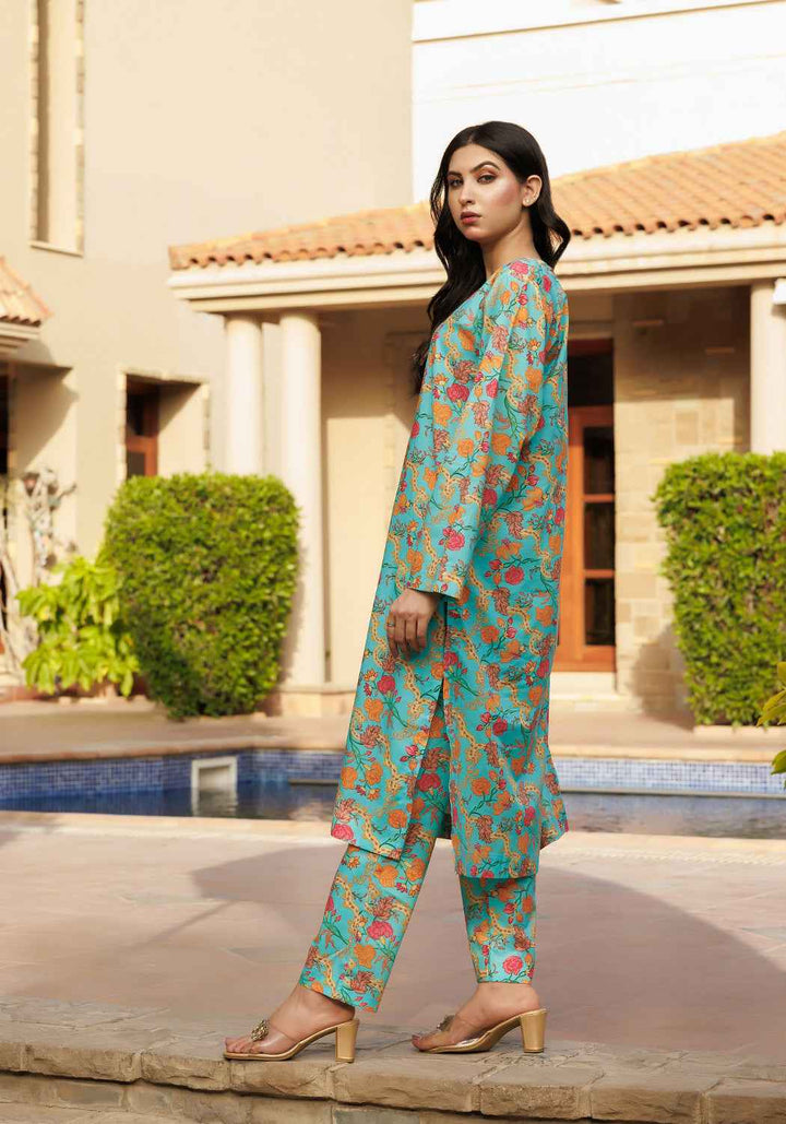 Summer Bloom -  2 PC Stitched Lawn Suit - Zarasi.pk