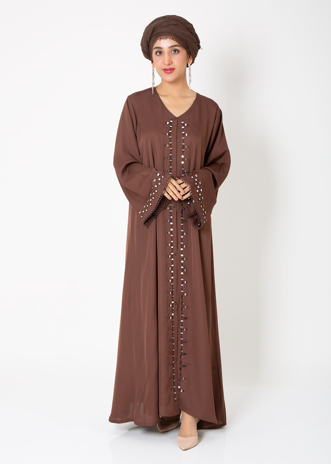 Reflection Brown Abaya