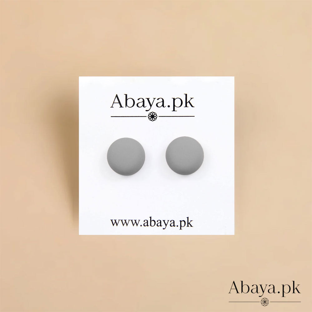 MATTE CIRCLET-  GREY MAGNET PINS