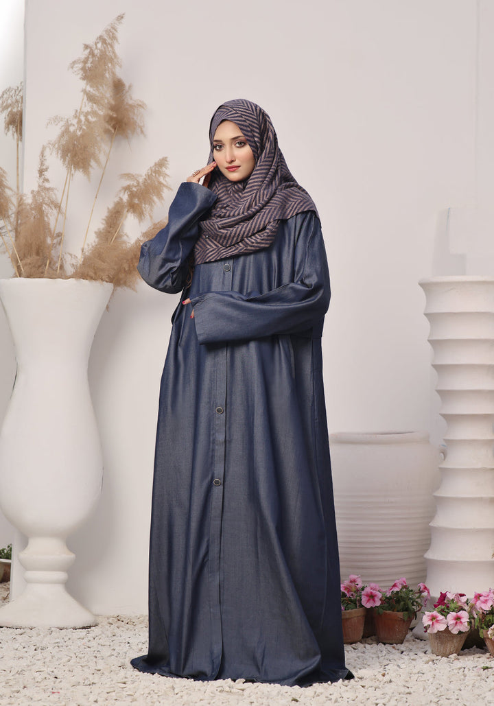Denim Blue Abaya