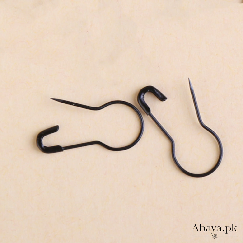 Spherical, Coil-less Hijab Pin- Black