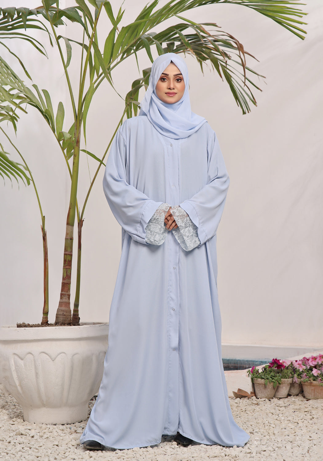 Light Blue Abaya