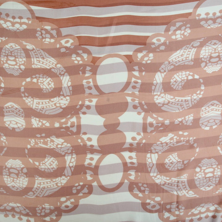 Silk Branded-Brown-Off White