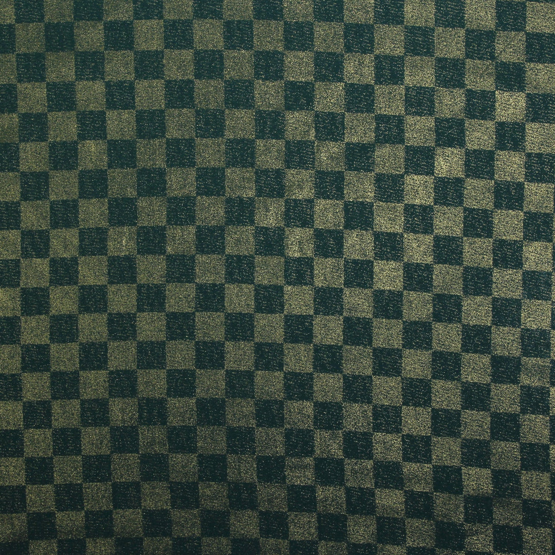 Chiffon Check Foil-Green