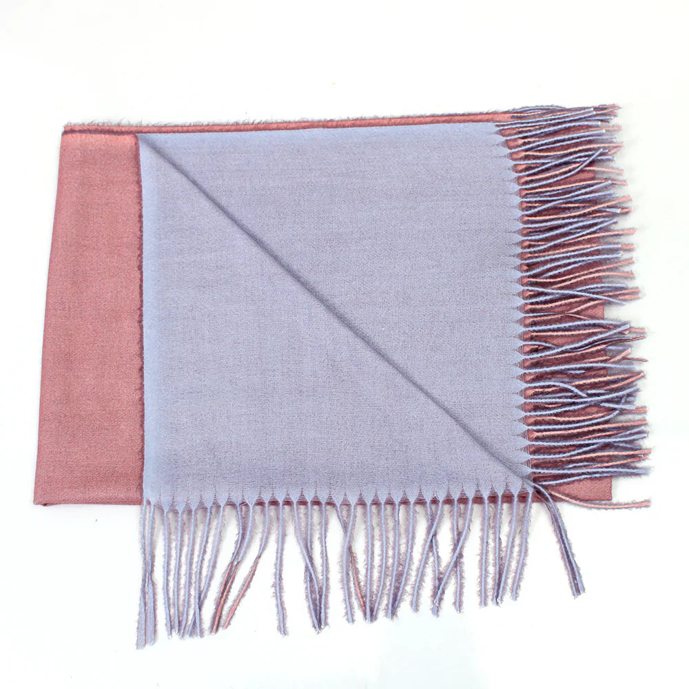 Dual Cashmere Hijab - Pink - Purple