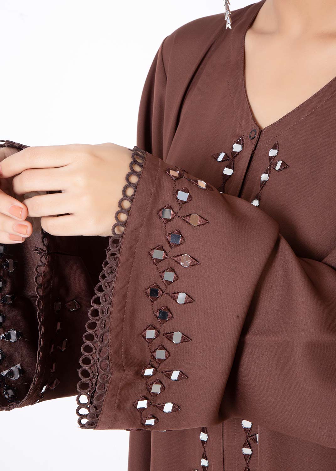 Reflection Brown Abaya