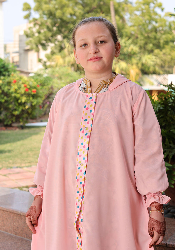 Baby Pink Hoodie Abaya