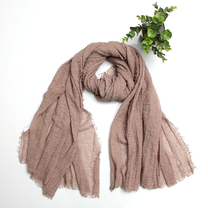 Sand stone Crimps Hijab