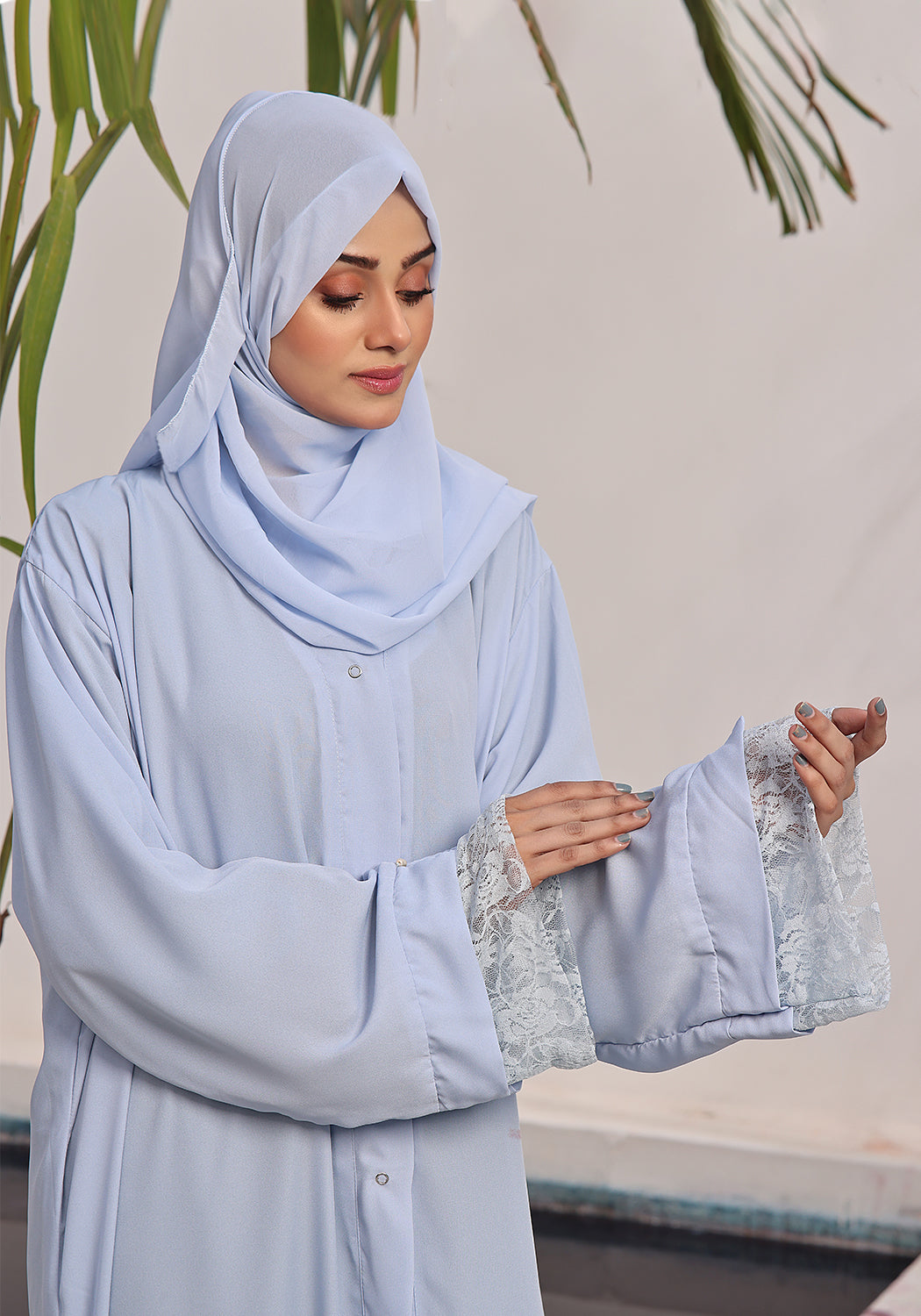 Light Blue Abaya