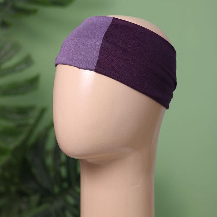Two Color  Tube Cap(Dark Purple - Lilac)