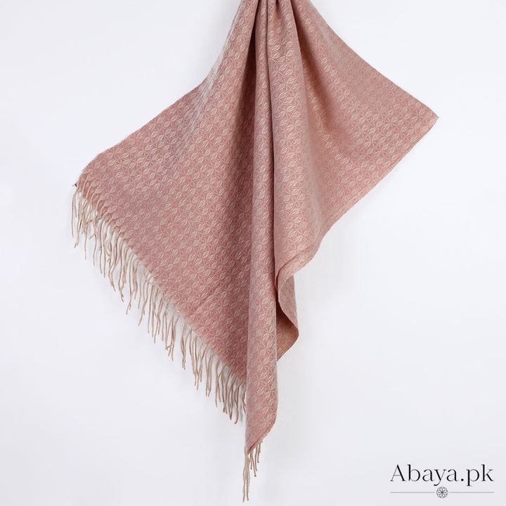 Flower Cashmere Hijab - Peach