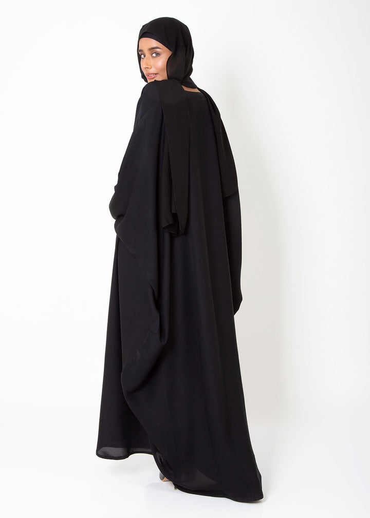 Black Butterfly Gown Abaya