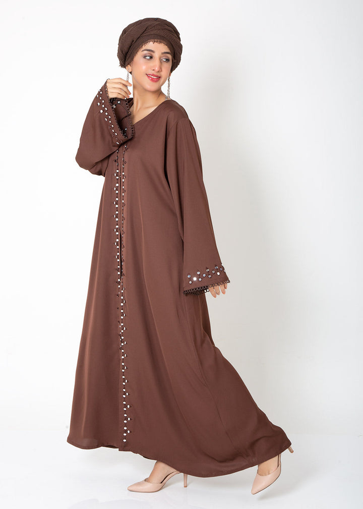 Reflection Brown Abaya