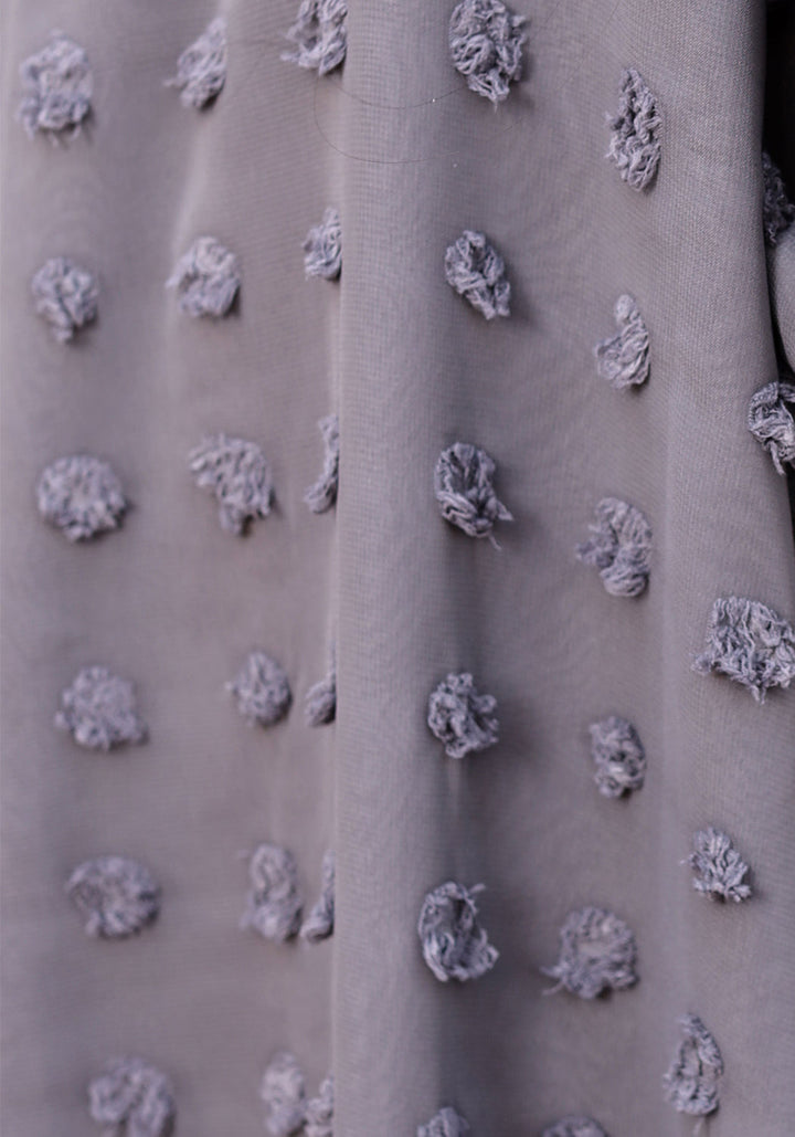Kids Double Layered Grey Abaya