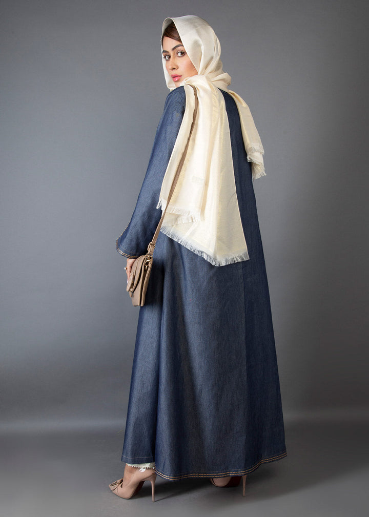 Denim Elegance Abaya