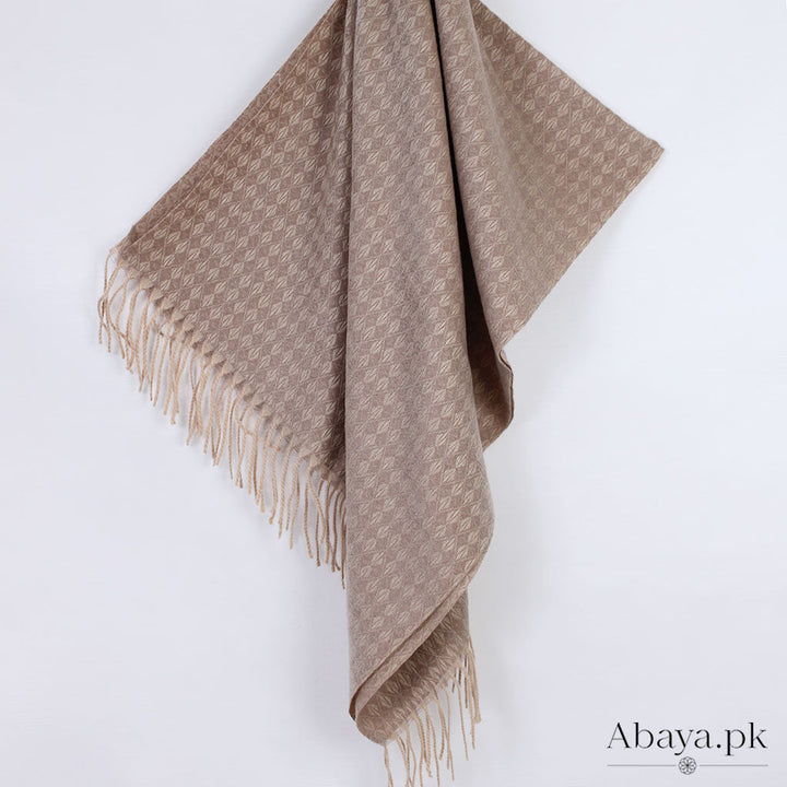 Flower Cashmere Hijab - Fawn