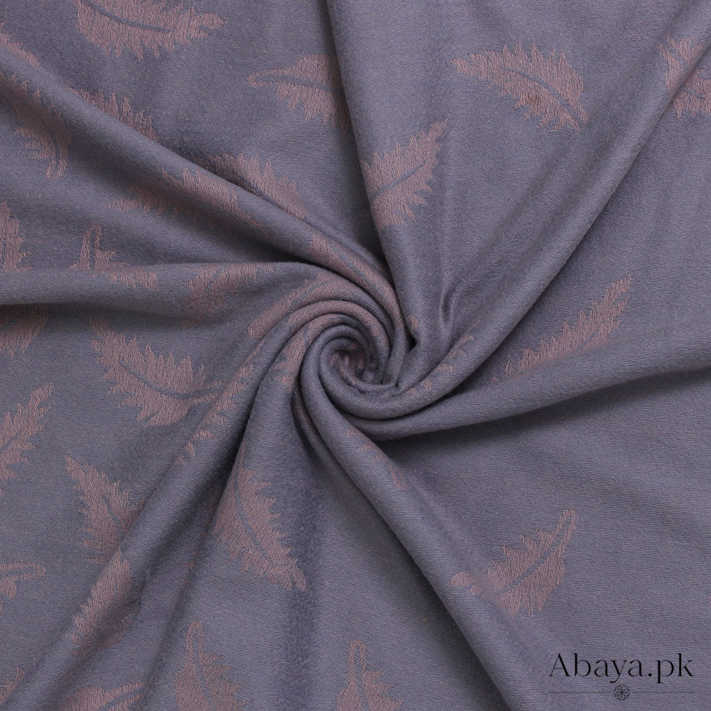 Leaf Cashmere Hijab - Light Purple