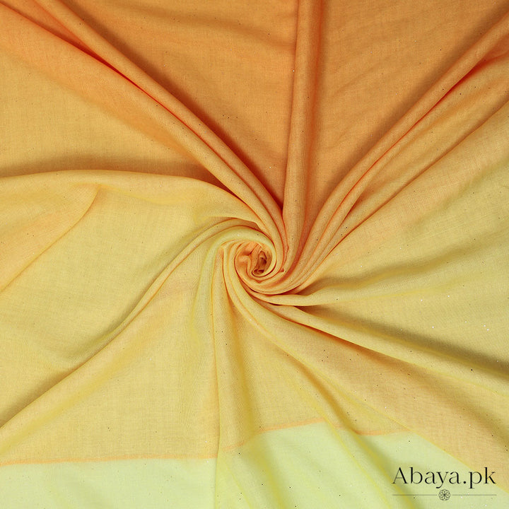 Ombre Lawn Hijab - (Lemon and Yellow)