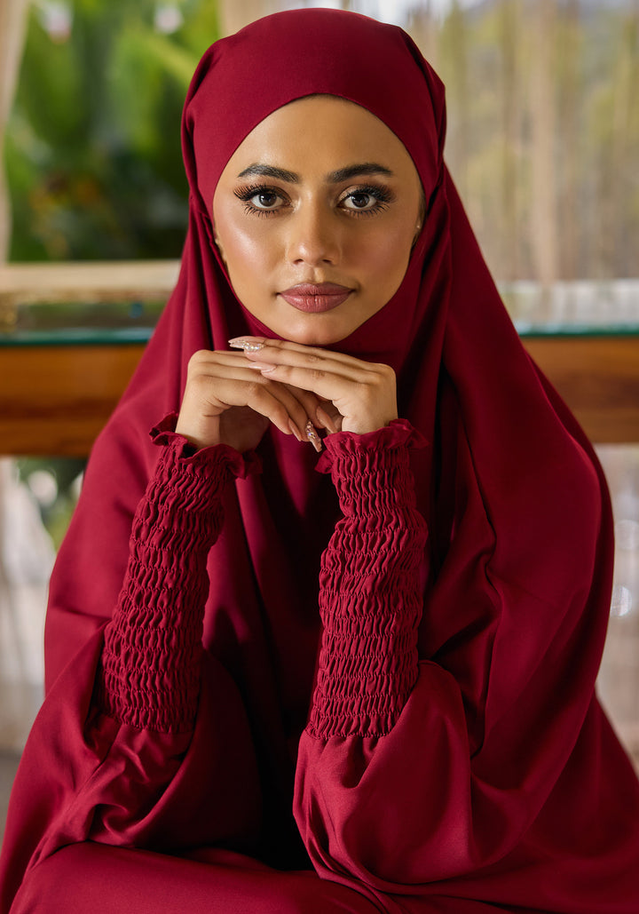 Saudi Jilbab - Maroon
