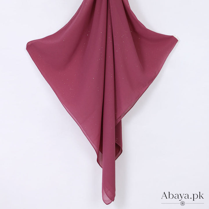 Gleam Chiffon Hijab - Pink