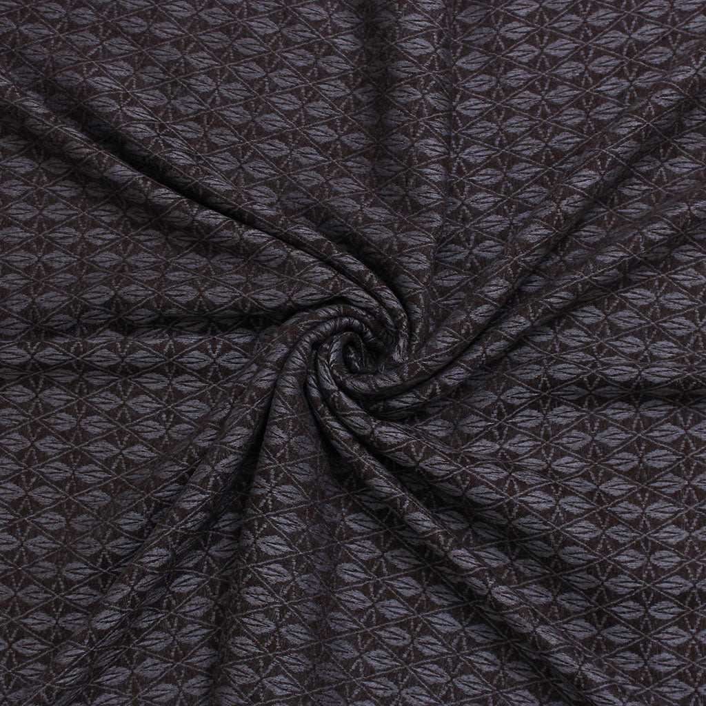 Flower Cashmere Hijab - Dark Brown
