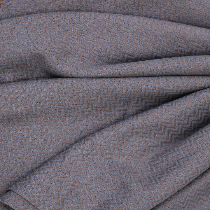 ZigZag Cashmere Hijab - Grey-Brown