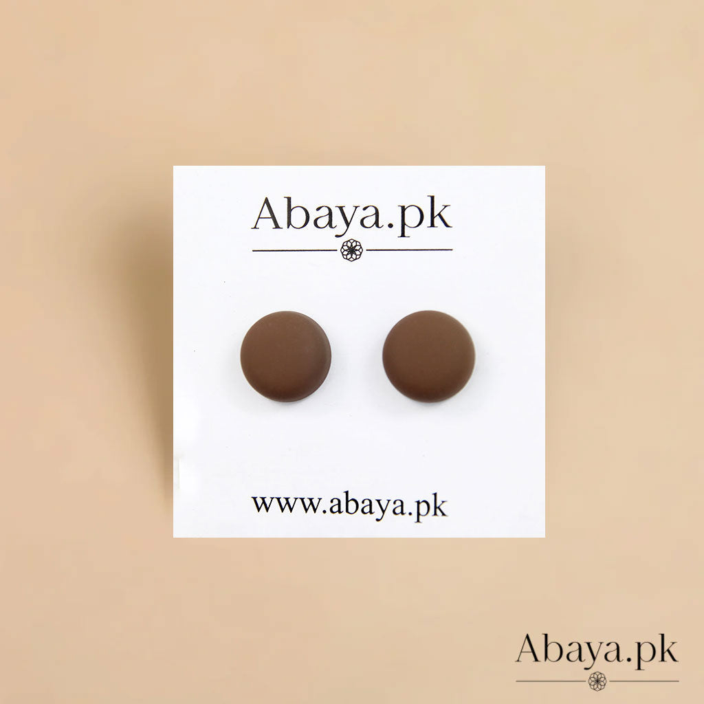 MATTE CIRCLET - Brown Magnet Pins