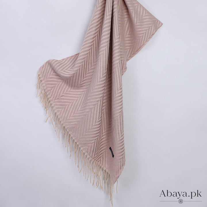 Zebra Woolen Hijab - Light Pruple