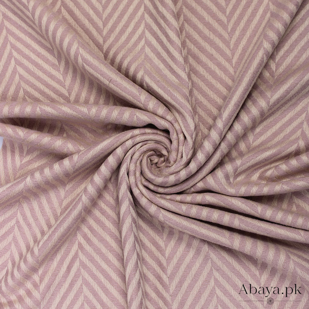 Zebra Woolen Hijab - Light Pruple
