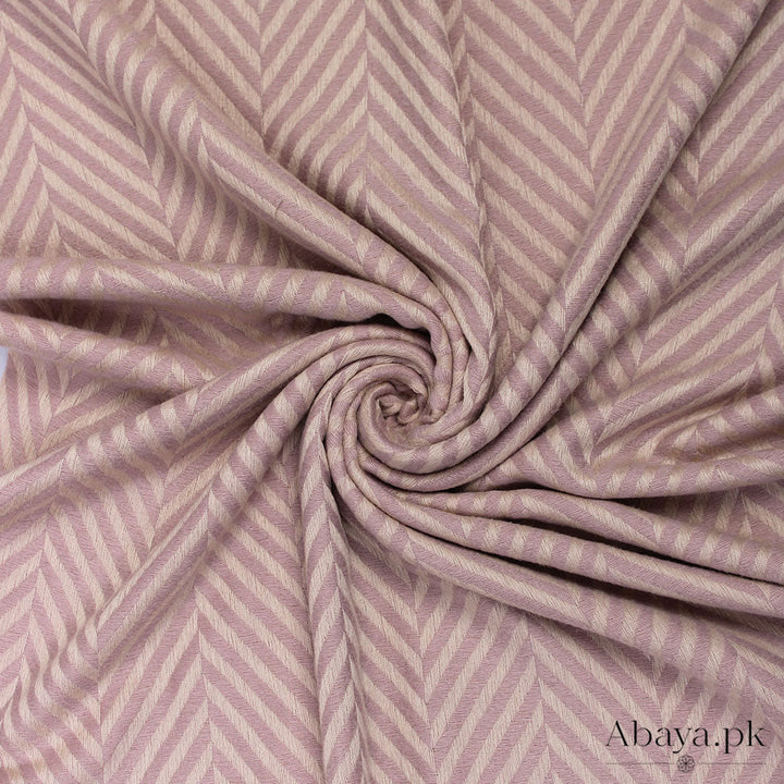 Zebra Woolen Hijab - Light Pruple
