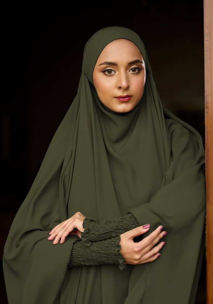 Saudi Jilbab - Olive