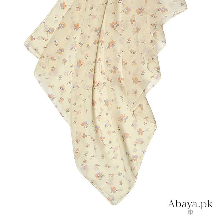 Georgette Cream Nouveau Hijab