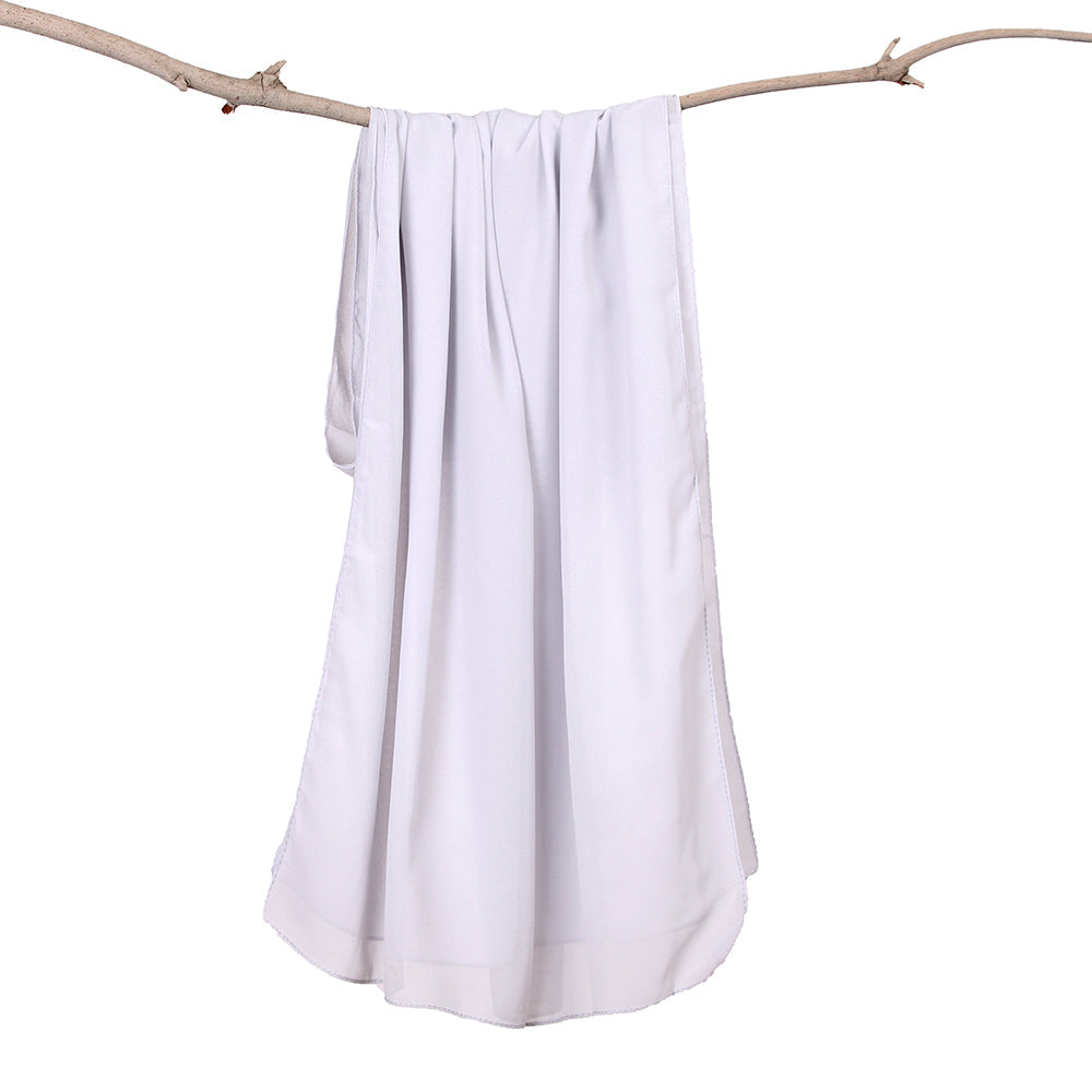 Solid Chiffon Ash Grey