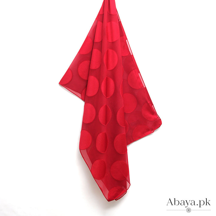 Foil Chiffon Red