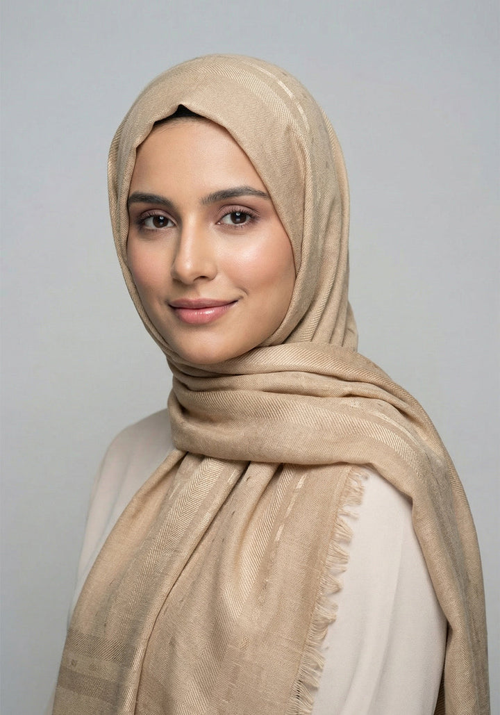 Ava Cotton Hijab - Beige
