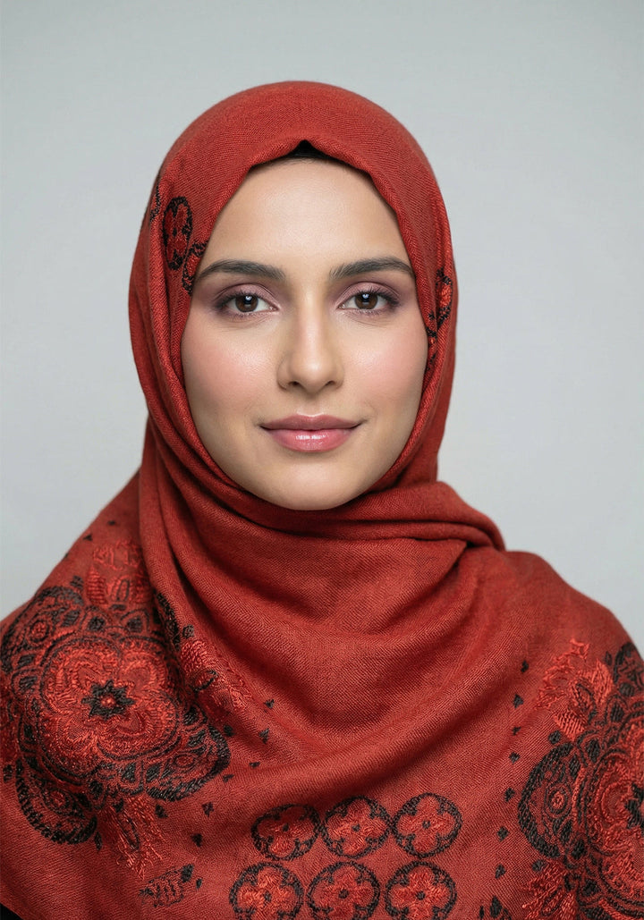 Humna Lawn Hijab - Brown