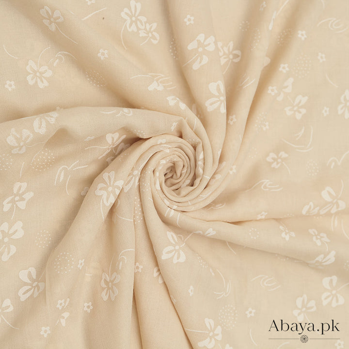 Embossed Ivory Hijab