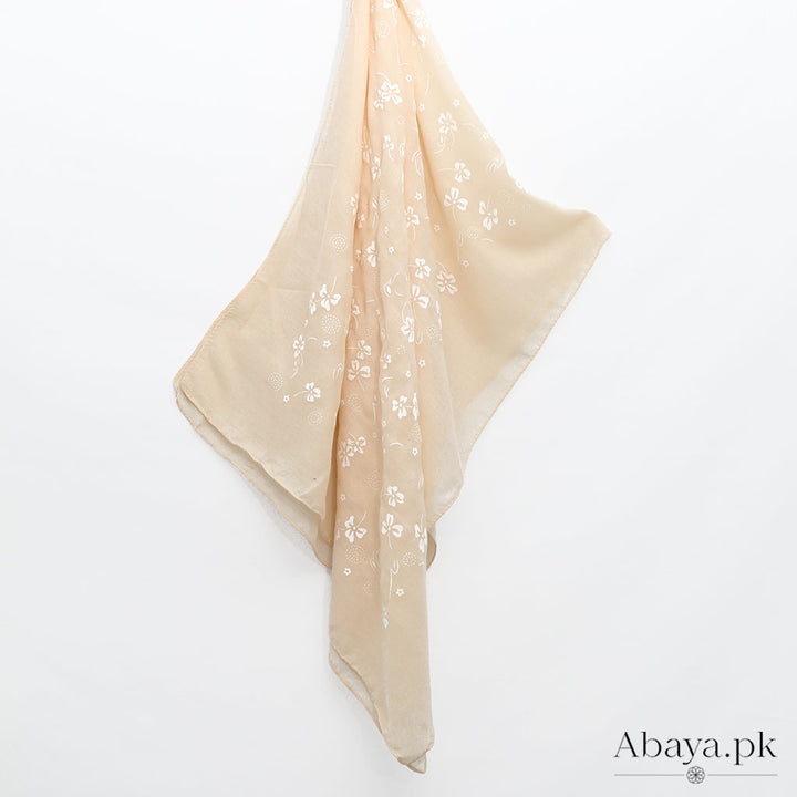 Embossed Ivory Hijab