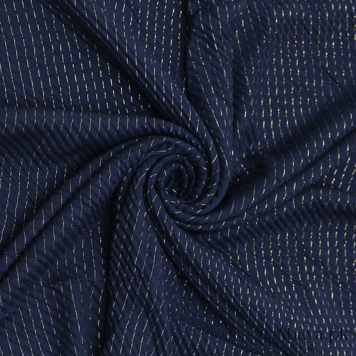 Gold Striped -  Navy Blue