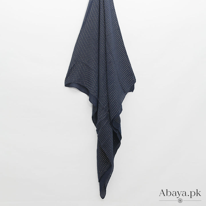 Gold Striped -  Navy Blue