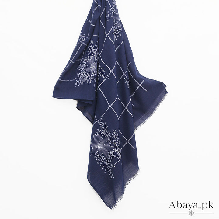 Pattern Lawn - Navy Blue
