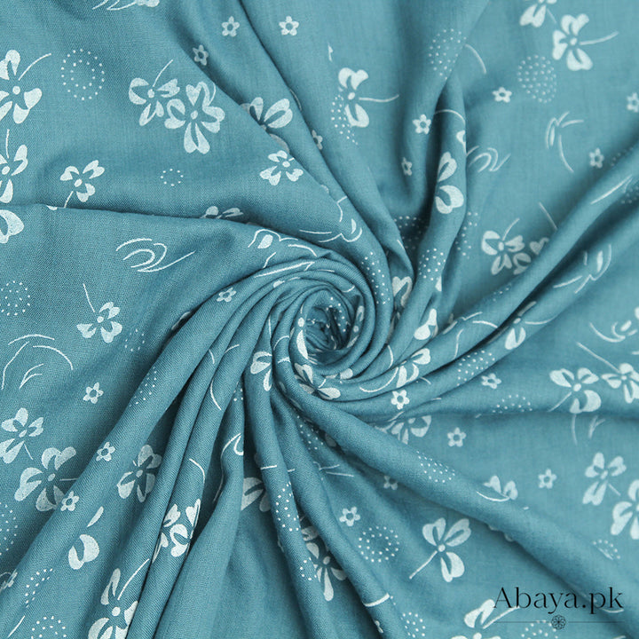Embossed Teal Hijab