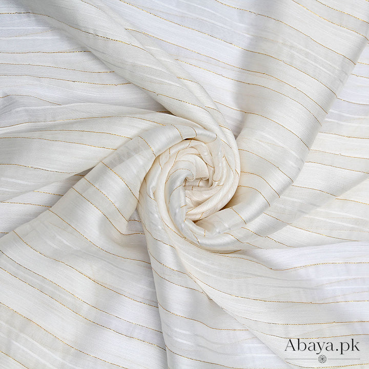 Chiffon Zari- Pearl