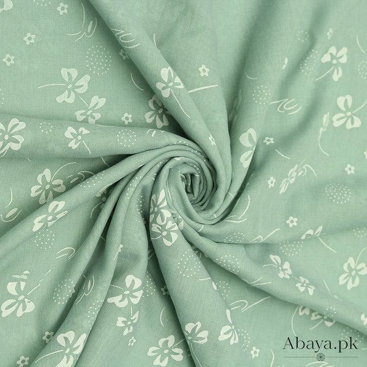 Embossed Pastel Green Hijab